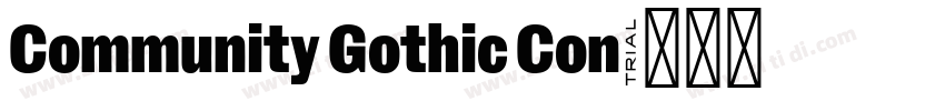 Community Gothic Con字体转换